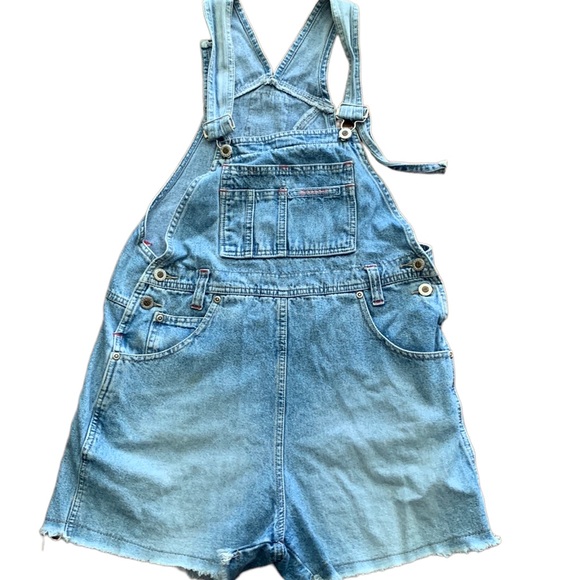 Squeeze Pants - Vintage  90s Squeeze Jeans Shortalls Cutoffs